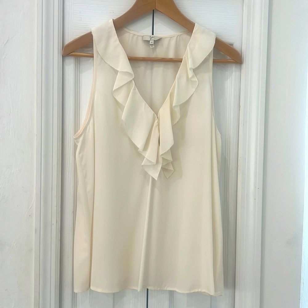 Joie Rissa Silk Ruffle Top - Picture 2 of 9